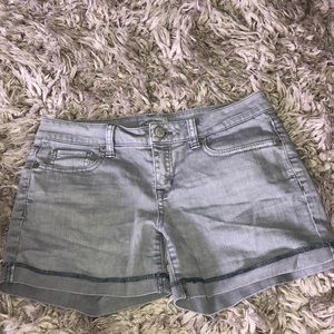aeropostale grey jean shorts